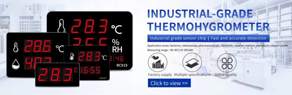 Home Wall-Mounted Temperature and Humidity Meters