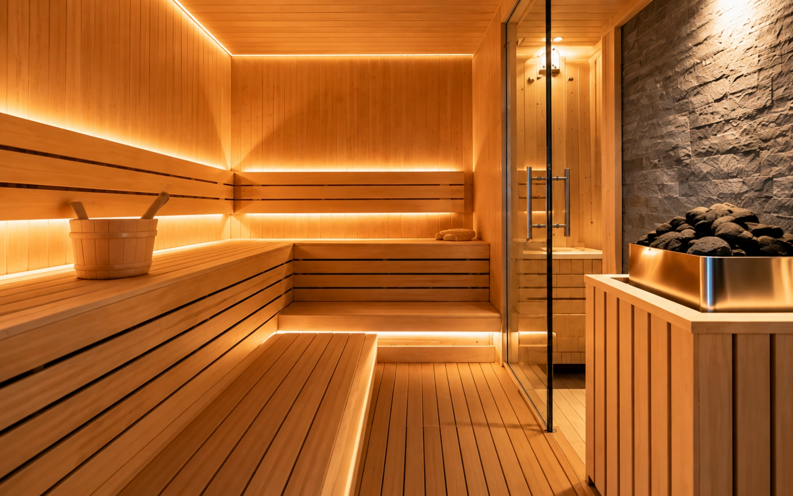 Sauna room temperature monitoring application